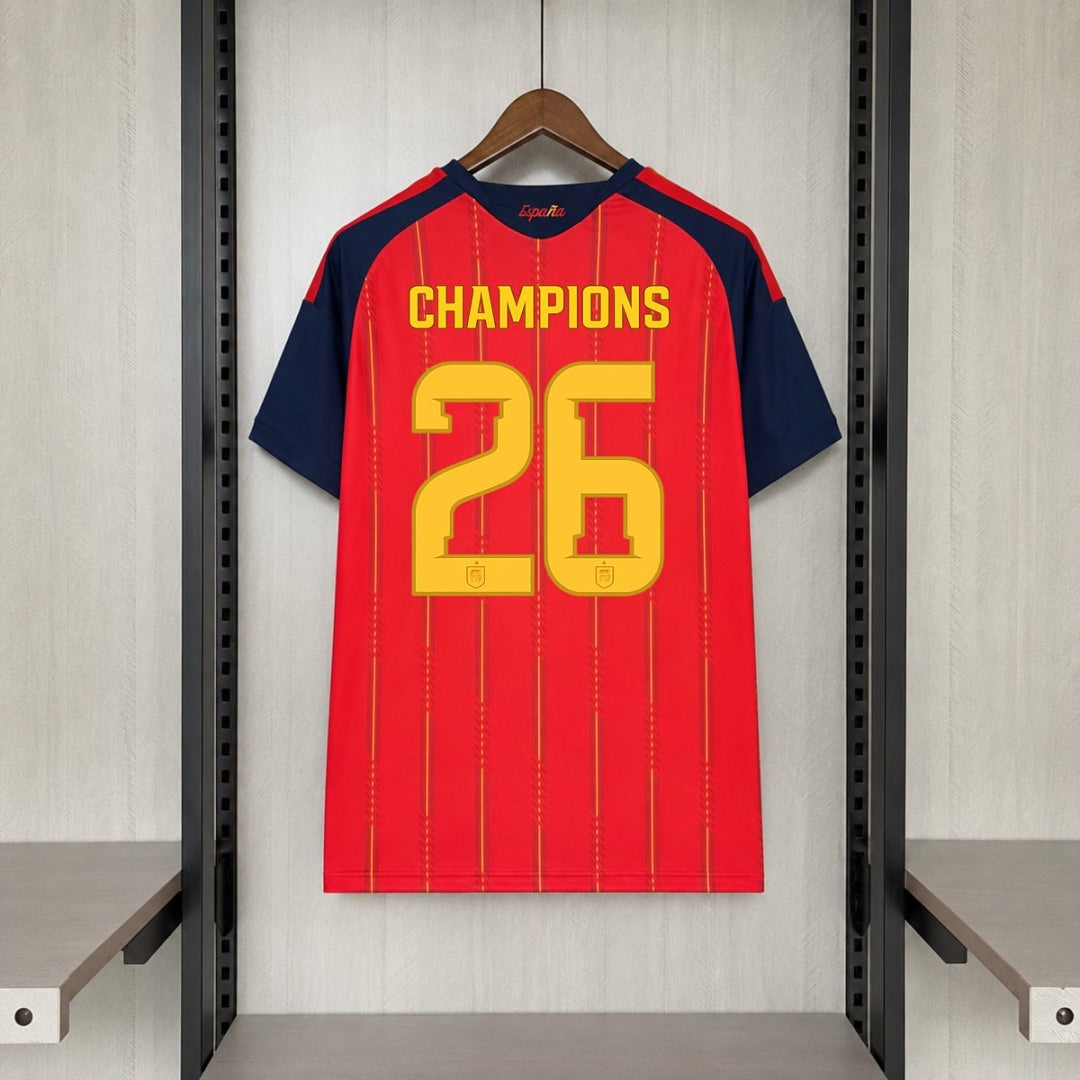 Men's Spain 2026 Home Jersey (Champions 26 Version)