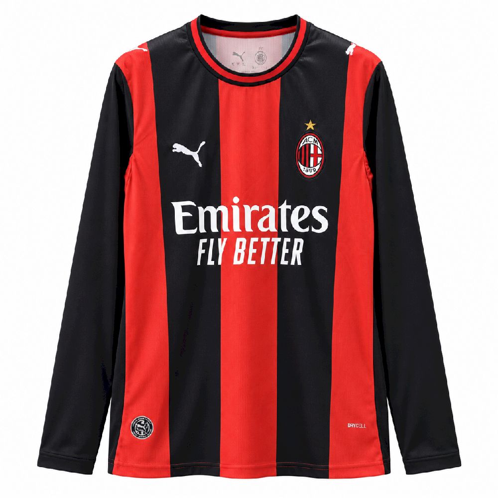 Men's AC Milan 2026/27 Home Long Sleeve Jersey