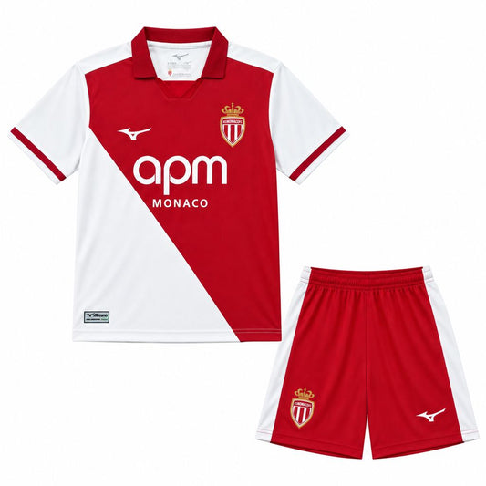 Kid's AS Monaco 2026/27 Home Kit