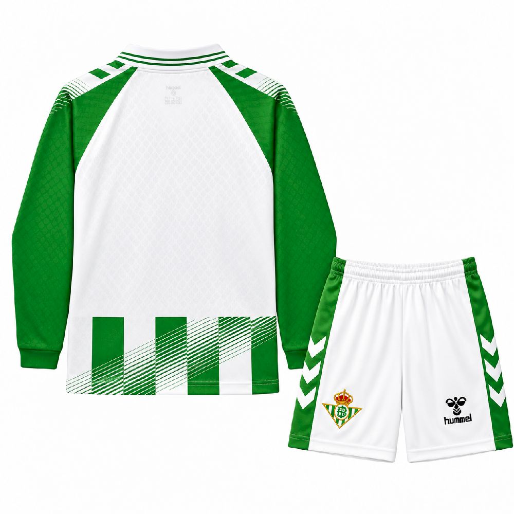 Kid's Real Betis 2026/27 Home Long Sleeve Kit