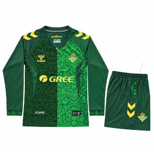 Kid's Real Betis 2026/27 Away Long Sleeve Kit
