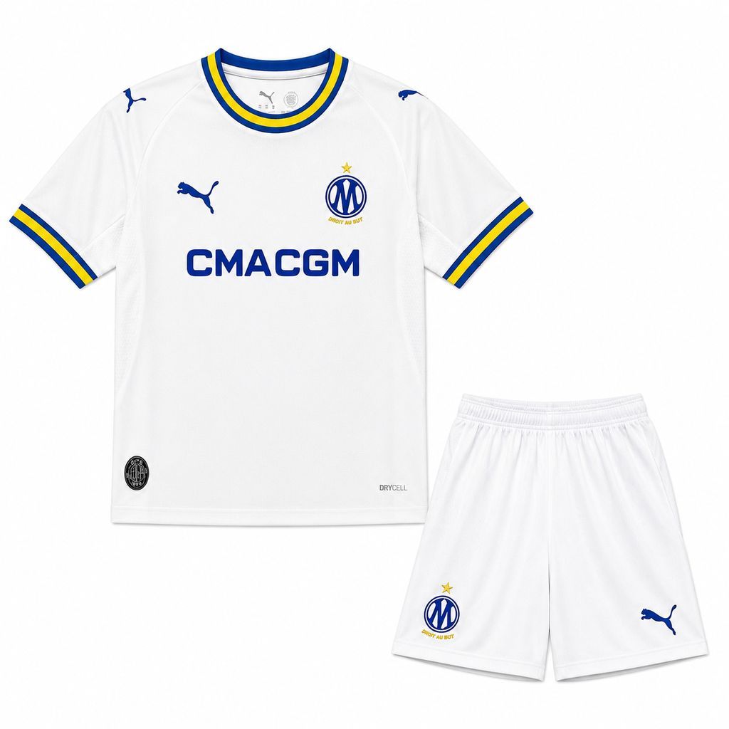 Kid's Olympique Marseille 2026/27 Home Kit