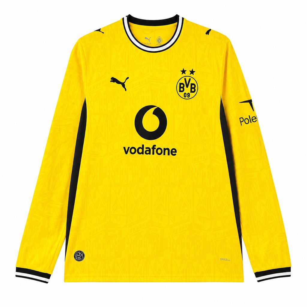 Men's Borussia Dortmund 2026/27 Home Long Sleeve Jersey