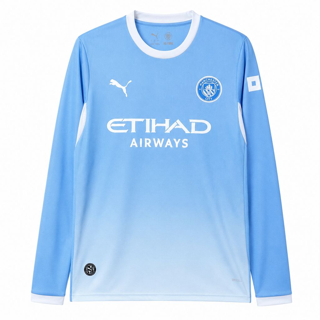 Men's Manchester City 2026/27 Home Long Sleeve Jersey