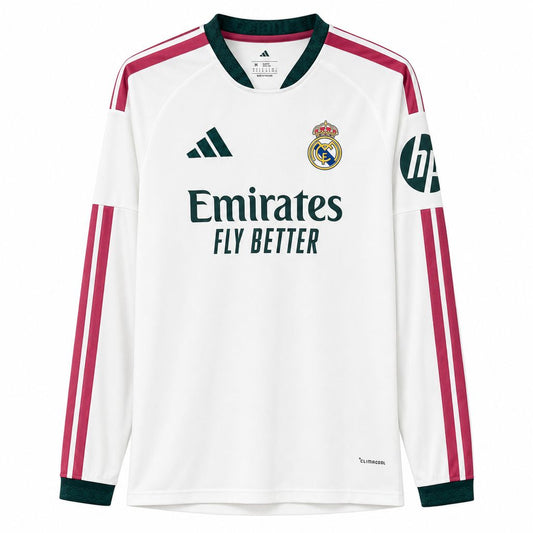 Men's Real Madrid 2026/27 Home Long Sleeve Jersey