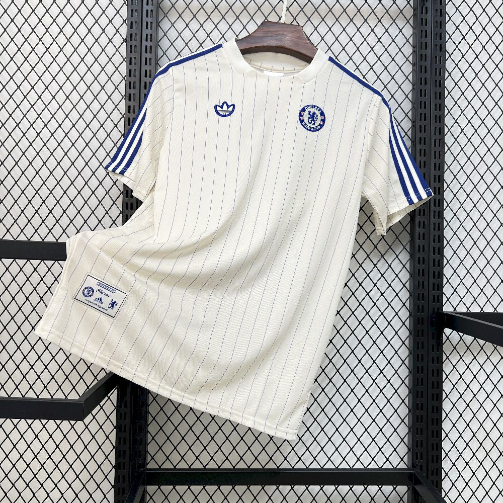Men's Chelsea FC 2026 White Terrace Icons Jersey