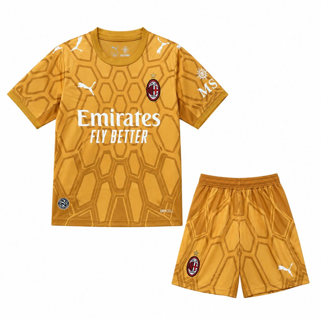 Kid's AC Milan 2026/27 Golden GK Kit