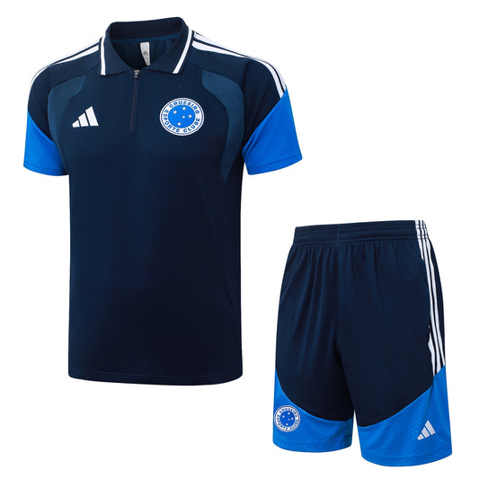 Men’s Cruzeiro 2026 Training Polo Set – Shirt & Pocket Shorts