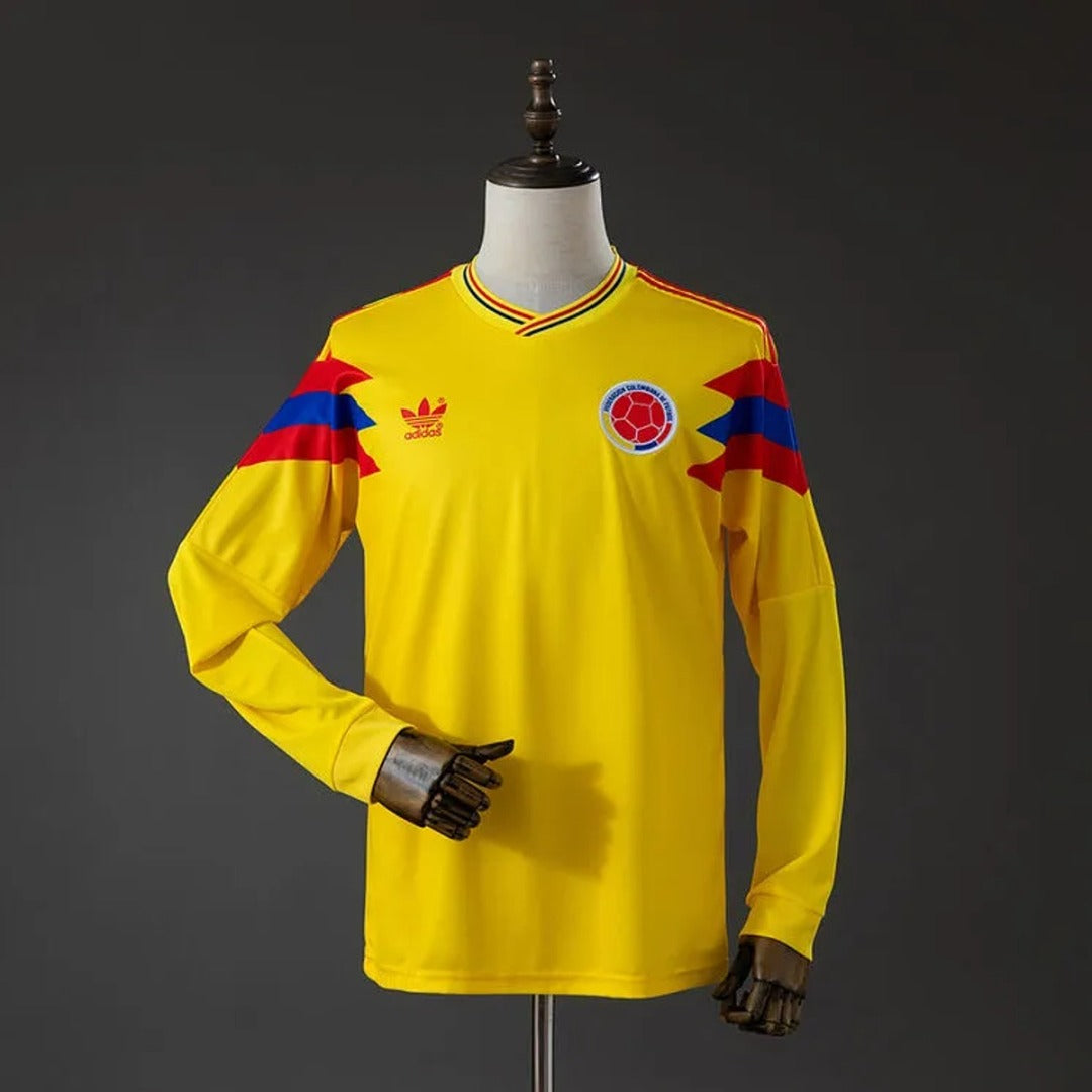 Retro's Colombia 1990 Home Long Sleeve Jersey
