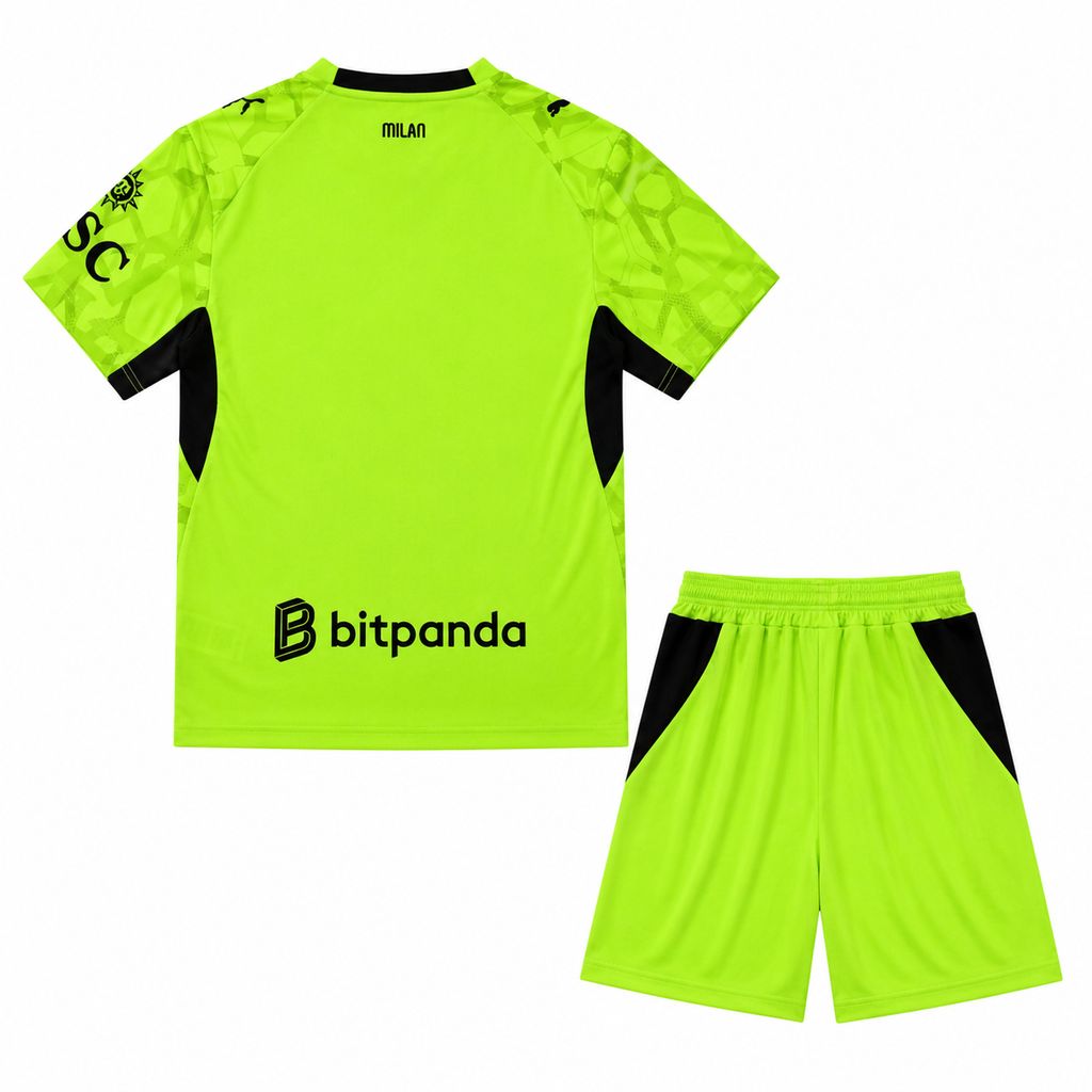 Kid's AC Milan 2026/27 Green GK Kit