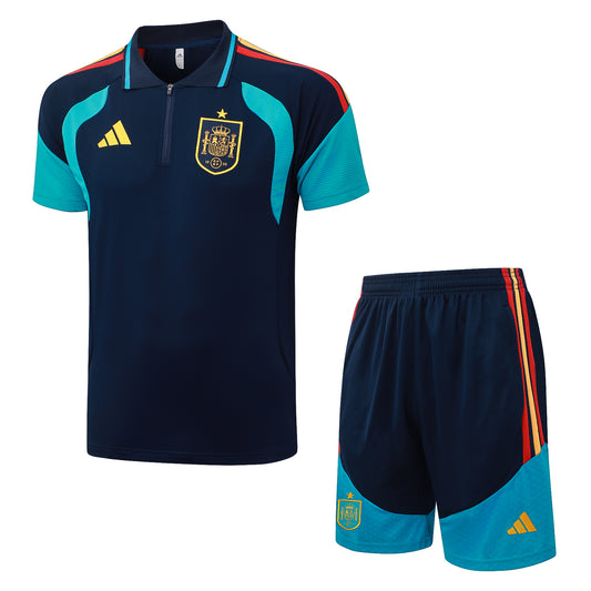 Men’s Spain 2026 Training Polo Set – Shirt & Pocket Shorts
