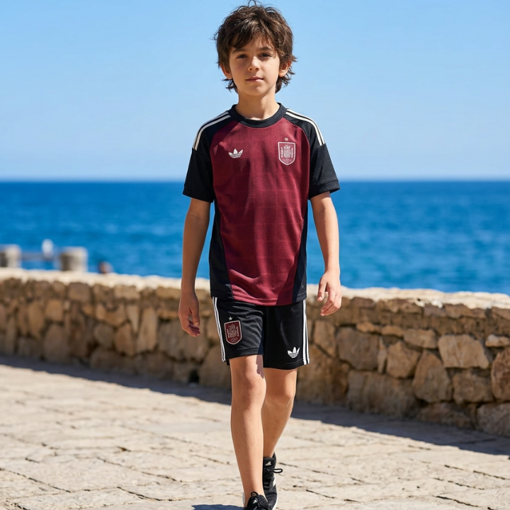 Kid's Spain 2026 Red GK Kit