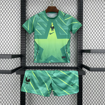 Kid's France 2026 Green GK Kit