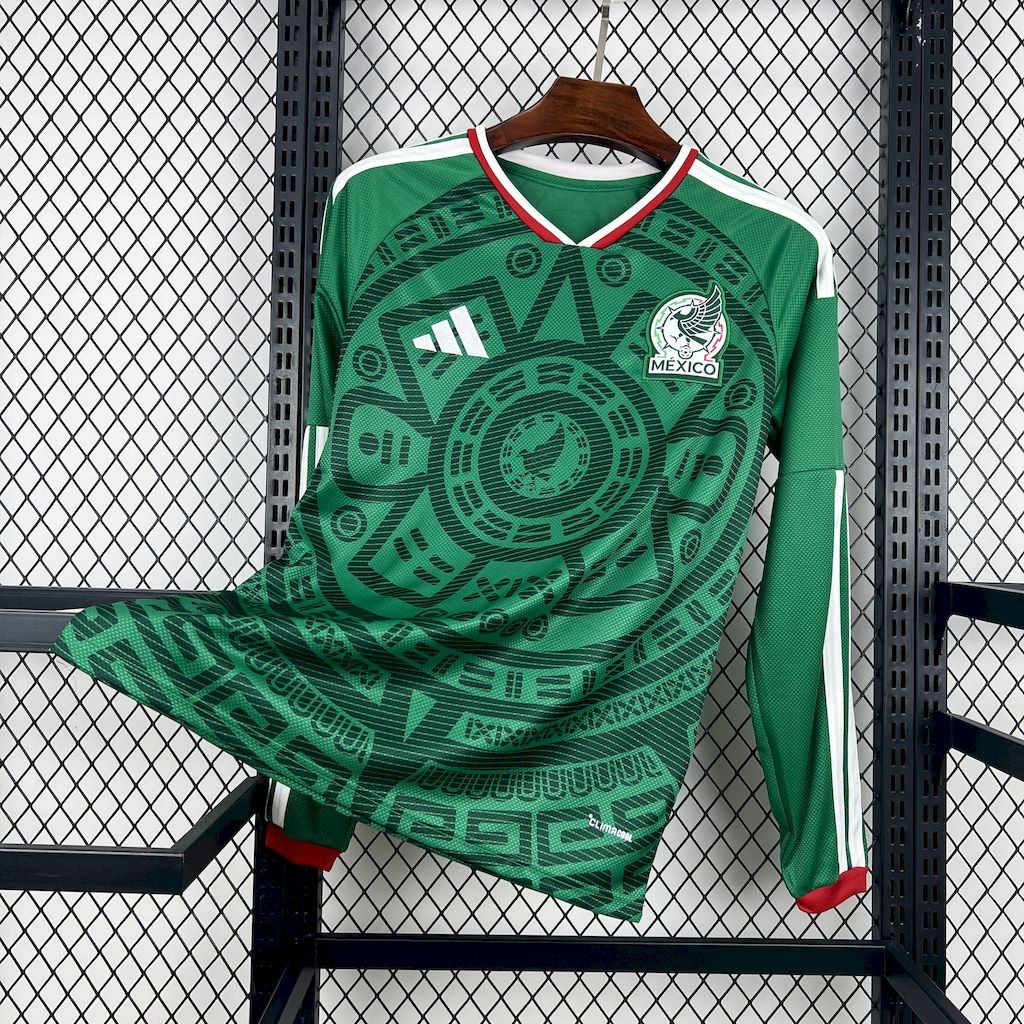Men's Mexico 2026 Home Long Sleeve Jersey