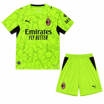 Kid's AC Milan 2026/27 Green GK Kit