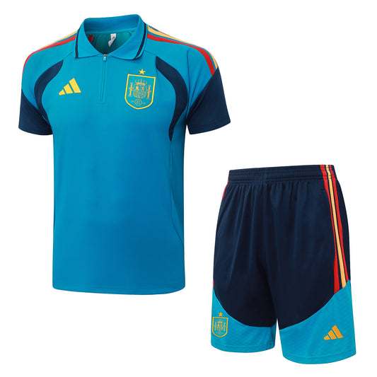 Men’s Spain 2026 Training Polo Set – Shirt & Pocket Shorts