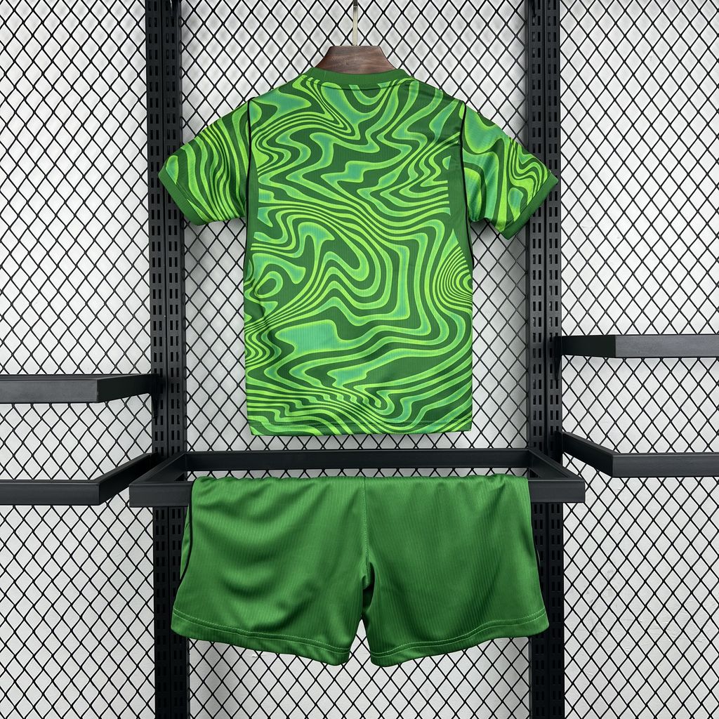 Kid's Brazil 2026 Green GK Kit