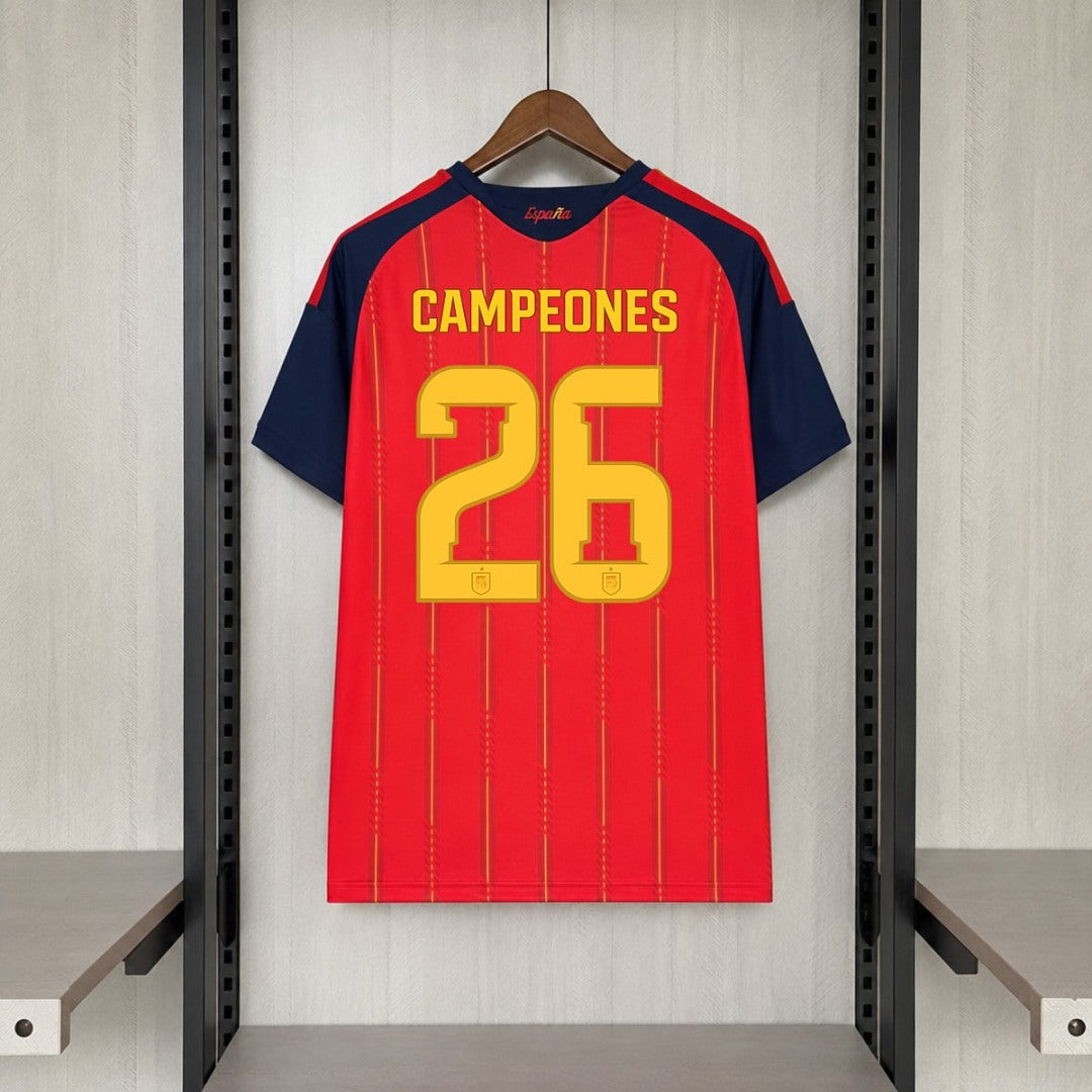 Men's Spain 2026 Home Jersey (Campeones 26 Version)
