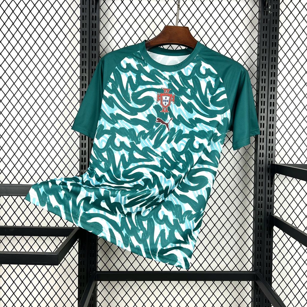 Men's Portugal 2026 Green Pré-Match Training Jersey