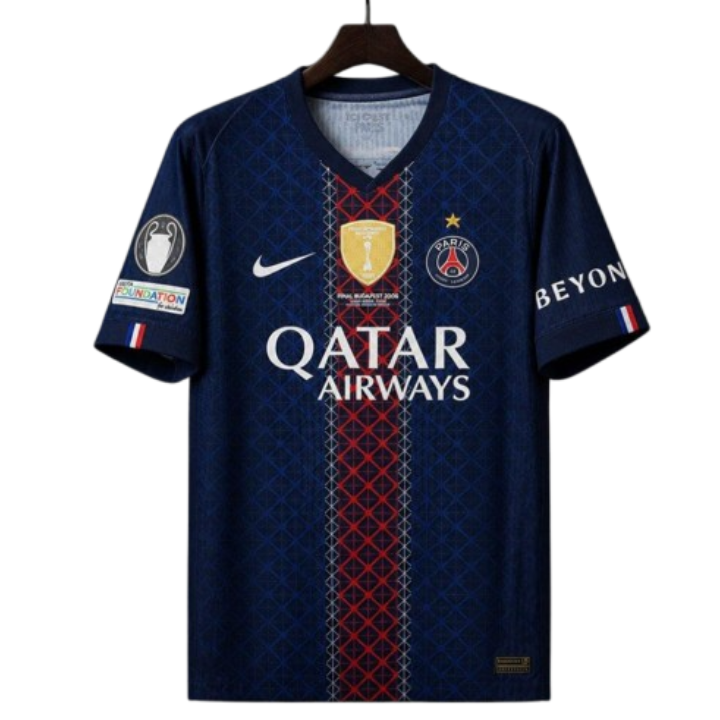 Men's Paris Saint-Germain 2025/26 Home Jersey - UCL Final Edition (incl. All patches)