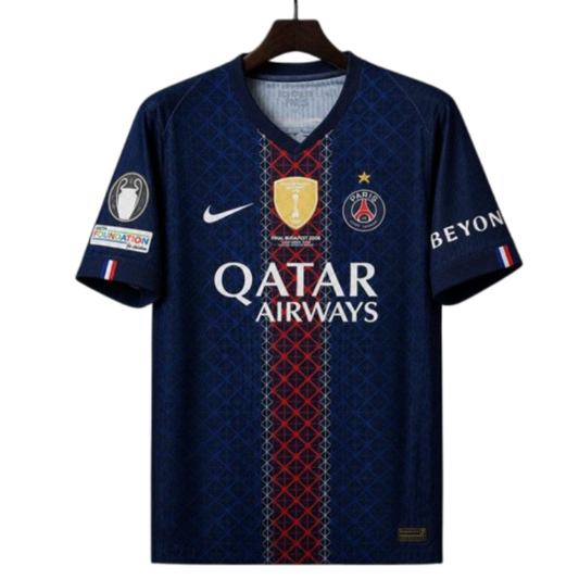 Men's Paris Saint-Germain 2025/26 Home Jersey - UCL Final Edition (incl. All patches)