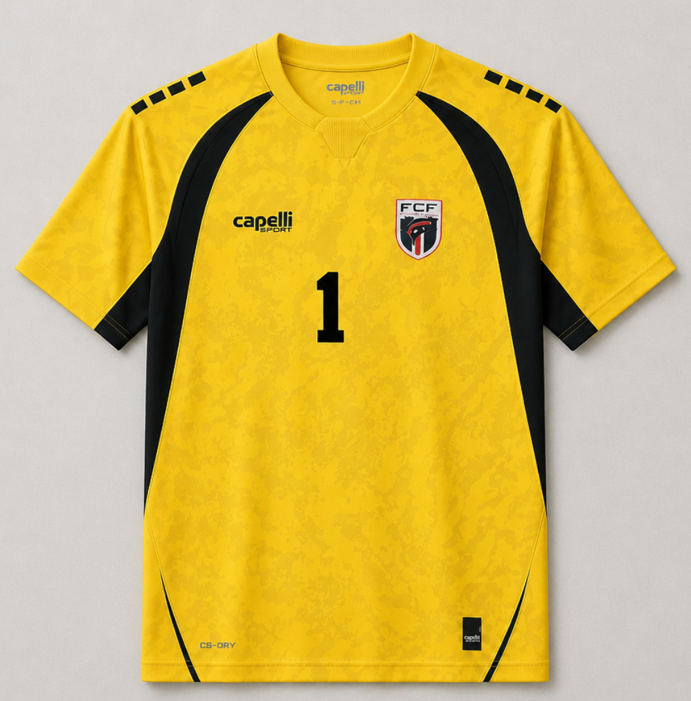 Men's Cape Verde 2026 Yellow GK Jersey