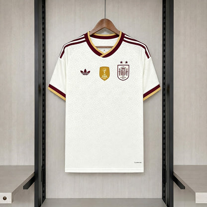 Men's Spain 2026 Away Jersey (2 Stars) - World Champion Patch Incl