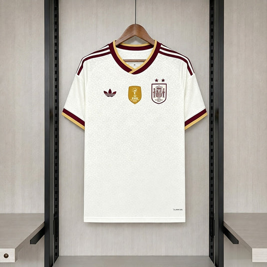 Men's Spain 2026 Away Jersey (2 Stars) - World Champion Patch Incl